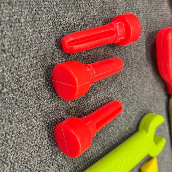 Fisher Price Toy Tool Replacement Set 8-Piece Plastic & Wood Used - Picture 6 of 6
